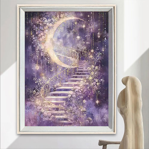 星月城堡钻石画手工diy点钻