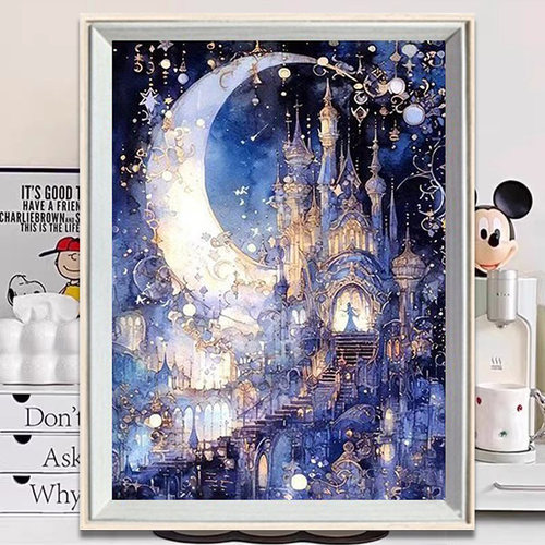 星月城堡DIY满钻钻石画礼物