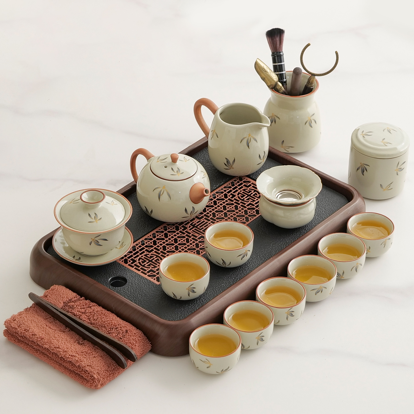 2025新款汝窑茶具套装家用整套