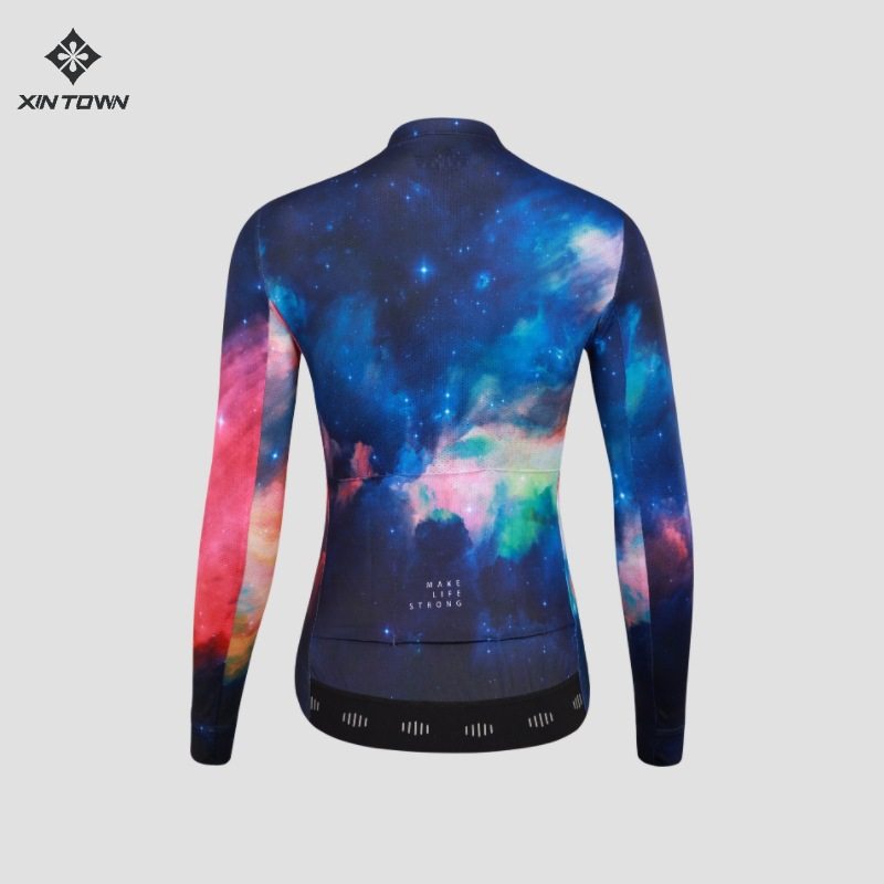 男士星河长上衣高弹吸湿排汗骑行