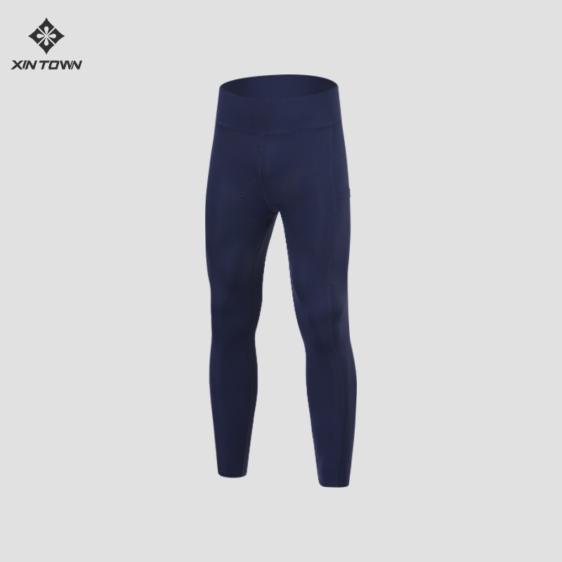 高弹透气骑行裤男简约彩色长裤