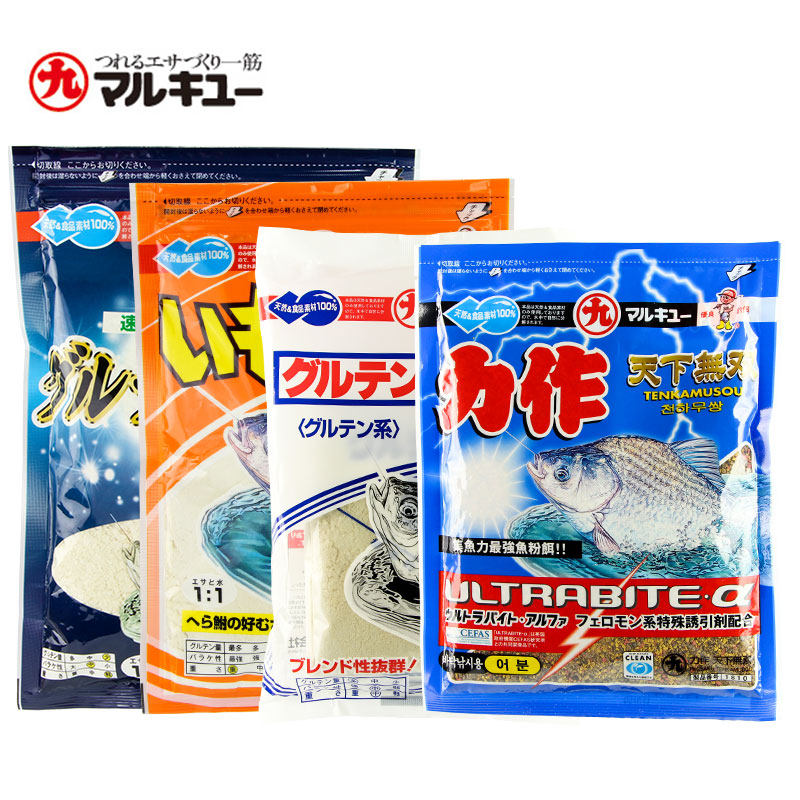 日本进口丸九力作天下无双黄鲫荒食四季野钓黑坑鲫鱼鲤鱼通用饵料