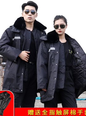 新款军大衣男冬季加厚东北作训棉大衣劳保棉袄保安保暖防寒棉服女