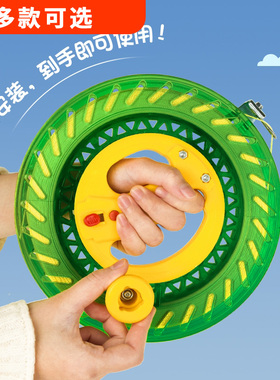 风筝线轮盘带线高档专用手握轮放倒转成人大人儿童专业大号水晶轮