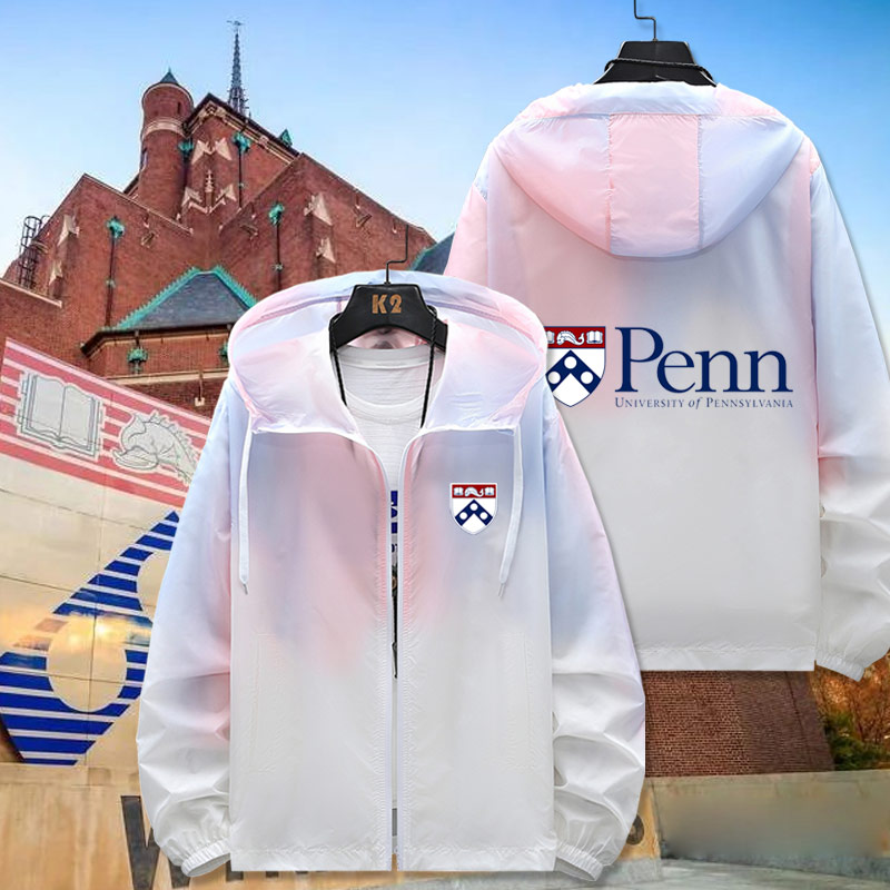 宾夕法尼亚大学周边衣服夏季上衣校服宾大UPenn薄款夹克防晒衣jl