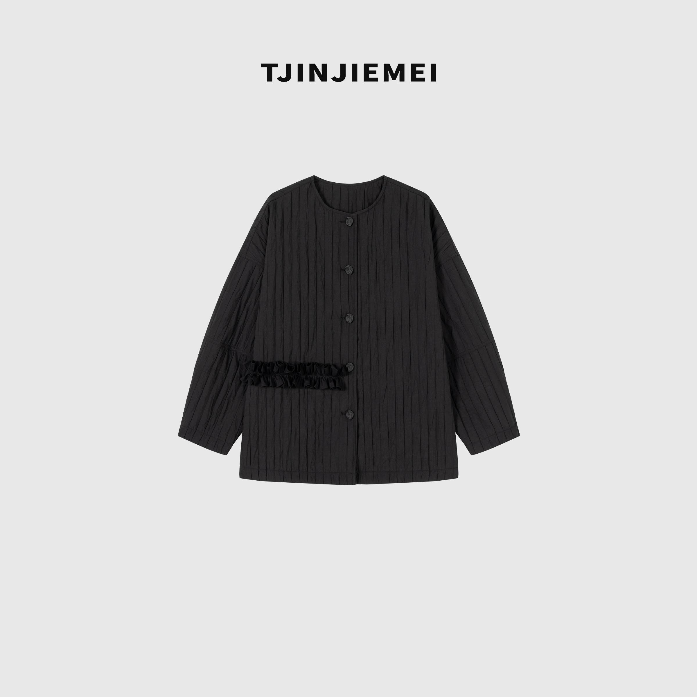 T井姐妹【身轻燕】新款设计时尚休闲百搭褶皱感外套MF2509-TJ500