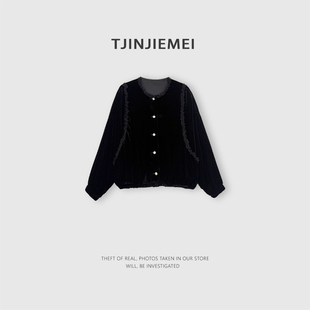 WT663 设计感轻奢精致真丝丝绒外套WT2601 T井姐妹 优美