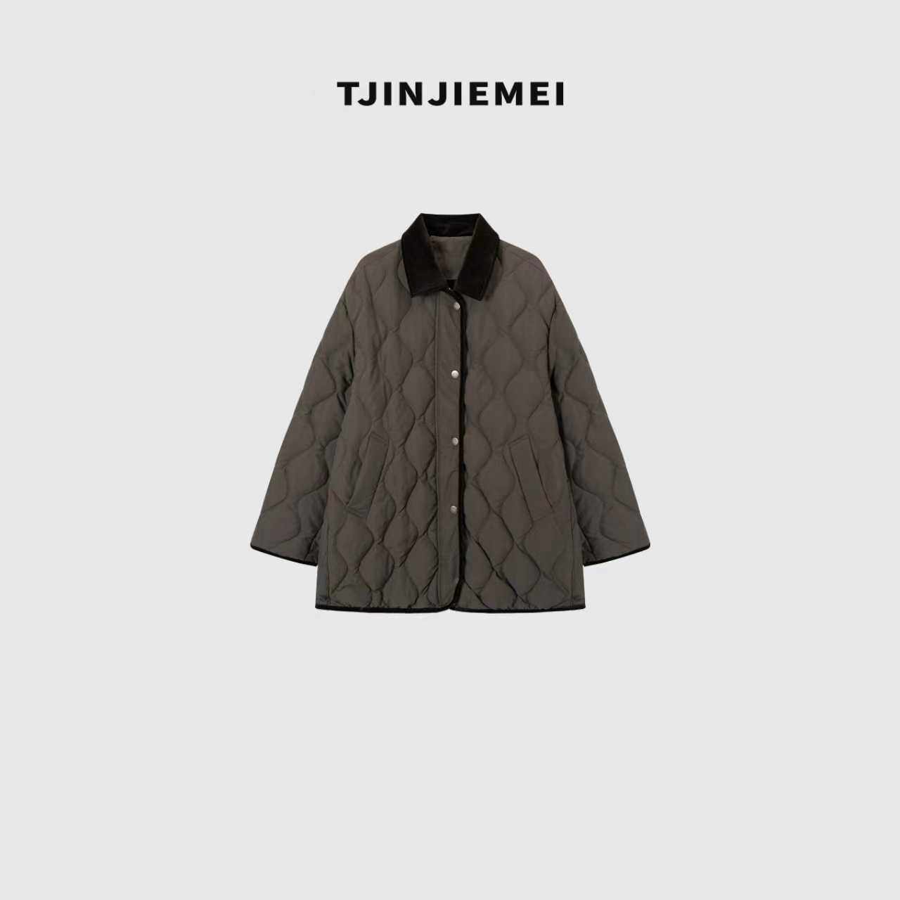 T井姐妹【柏林】设计感葫芦绗缝羽绒服ERF2510-25-623