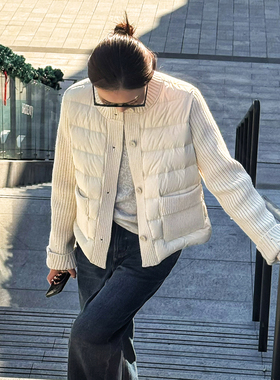 T井姐妹【白兰地】韩版简约保暖鹅绒服外套女ERF2510-D1356