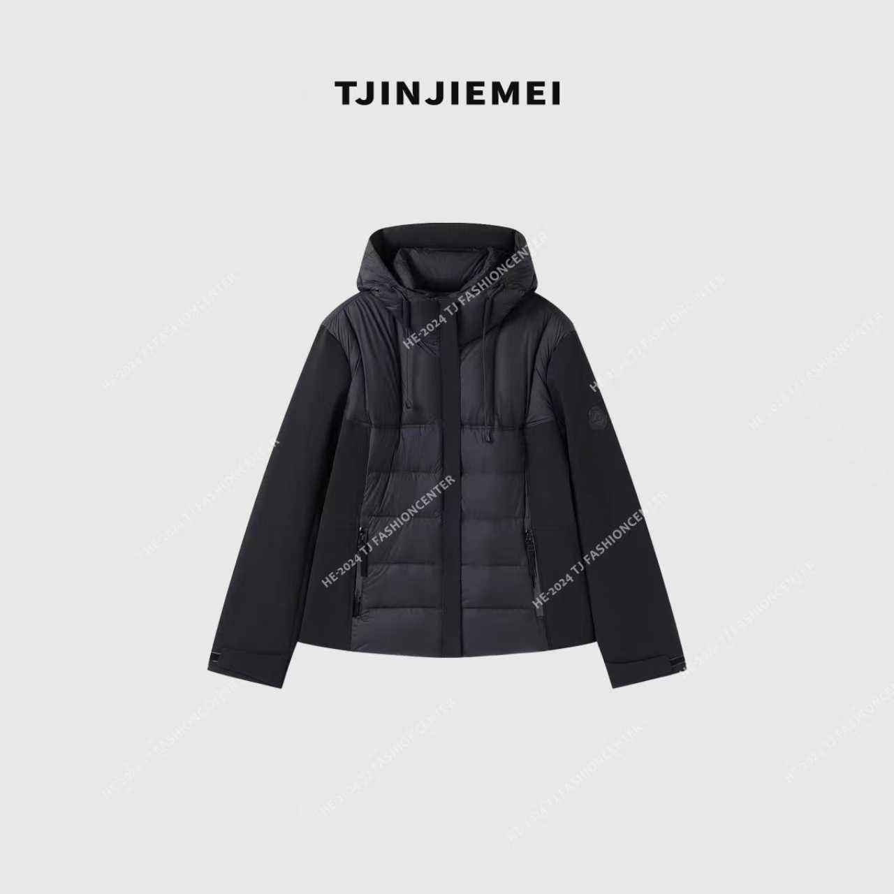 T井姐妹【轻户外】新款设计感连帽羽绒外套MJ2510-W86337