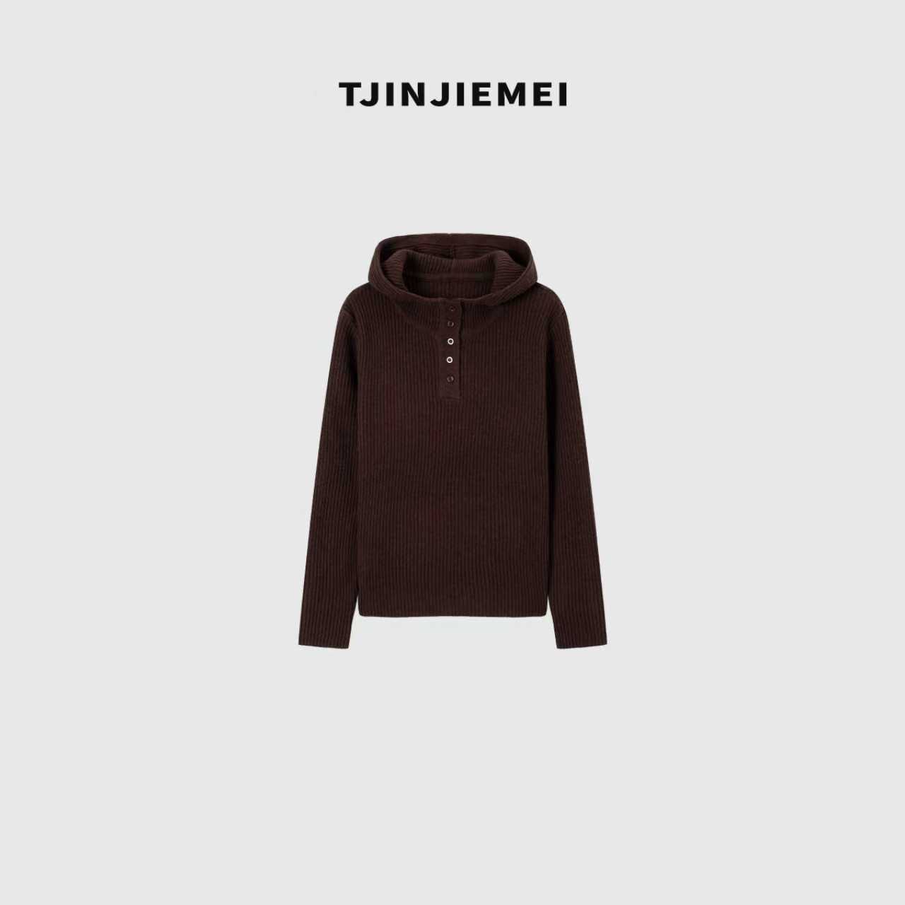 T井姐妹【四色帽衫】新款休闲百搭显瘦连帽帽衫MY2511-90039