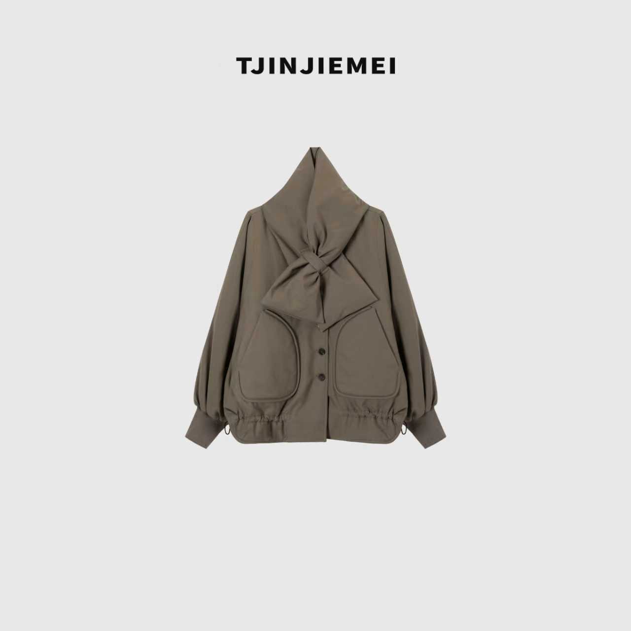 T井姐妹【恋冬】中空纱围巾款宽松下摆调节鹅绒服ERF2511-25112