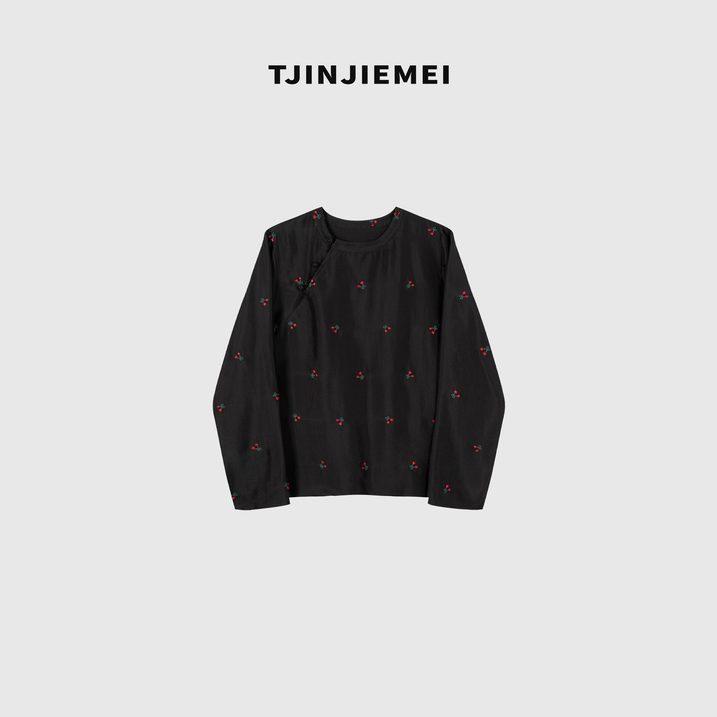 T井姐妹【玫瑰园】设计感精致刺绣气质精致衬衫CS2507-ZT457