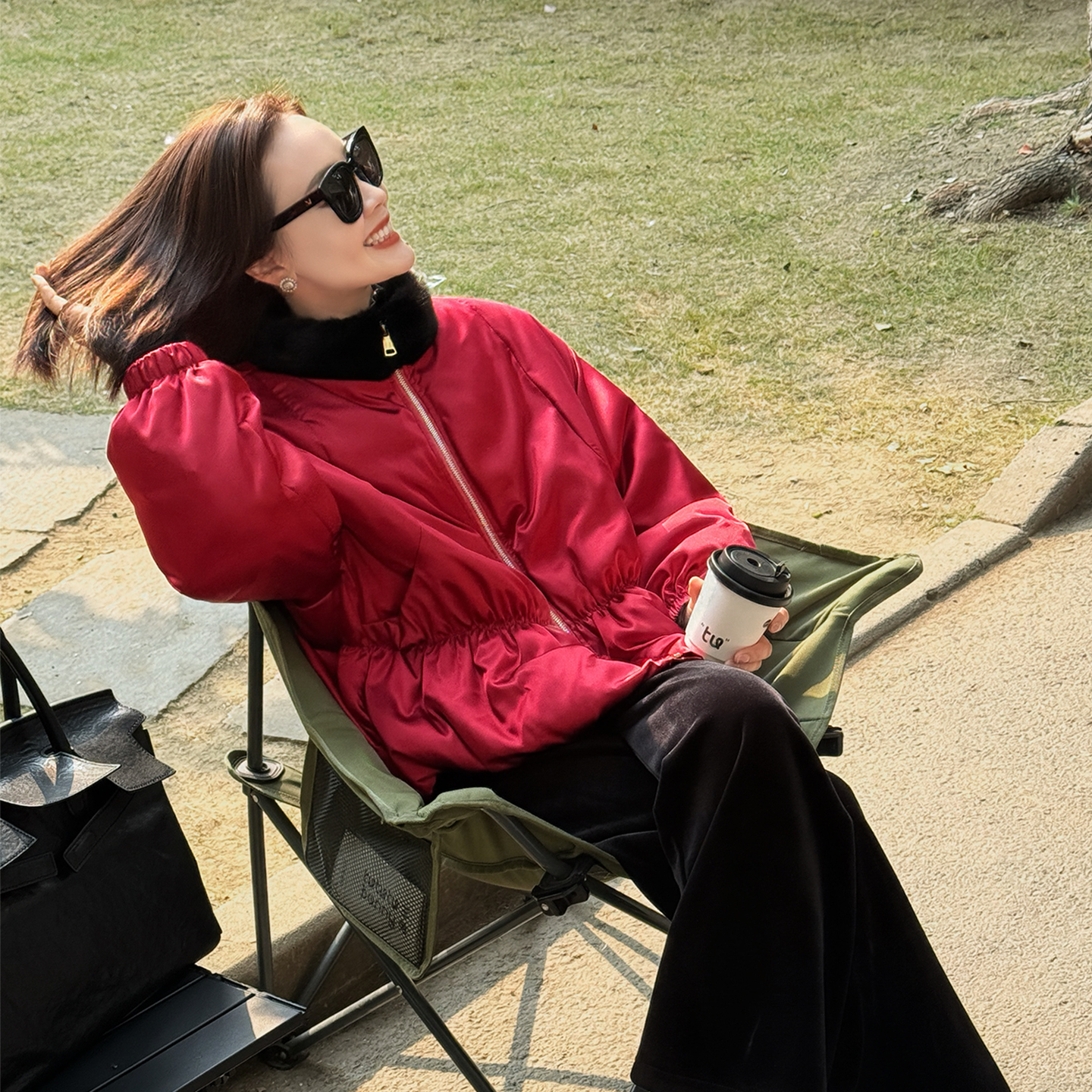 T井姐妹【喜悦】设计感精致鹅绒服ERF2512-82112