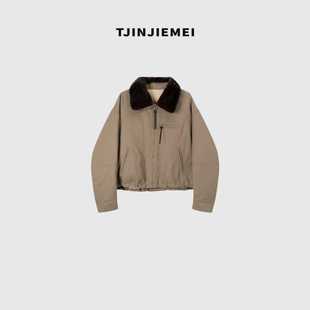 CMX600 设计感卡其派克羊卷毛鹅绒服ERF2510 T井姐妹 奥兰多