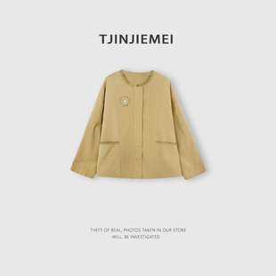 设计感宽松休闲外套WT2601 春季 TJ642 巴黎蔓 T井姐妹