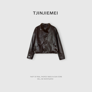 82116 设计感精致100绵羊皮高订鹅绒服ERF2512 T井姐妹 马德里