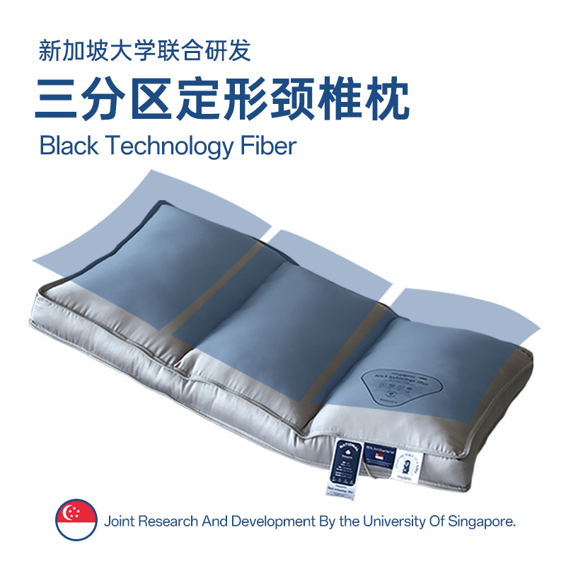 枕头护颈椎专用新加坡五星级酒店枕芯助睡眠单人一只装成人不塌陷