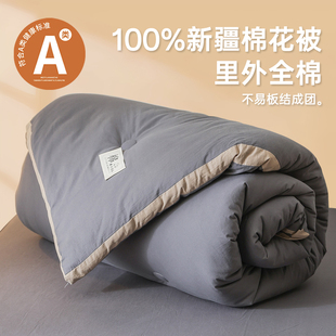 2025新款A类100%里外全棉新疆长绒棉花被子春秋冬季双人纯棉被芯
