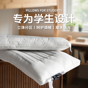 学生宿舍专用荞麦皮枕头护颈椎助睡眠单个48cmx74cm枕头芯一对装