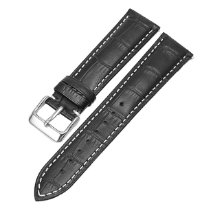 真皮手表带男款针扣适配DW天梭卡西欧浪琴罗西尼西铁城ck牛皮表链