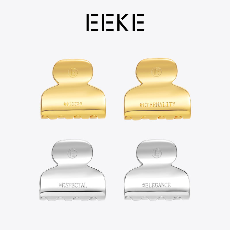 系列slogan设计师款小众衣领发夹