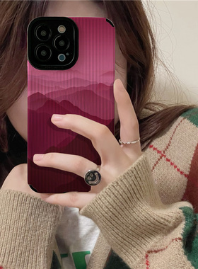 DZ华鹃适用vivox300新款手机壳x200pro硅胶x80女款pro全包x70防摔x60风景x50紫色s50简约高级网红iqoo15/s30