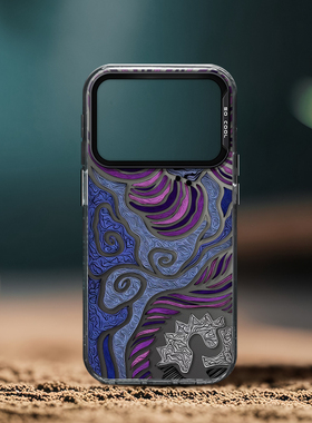 DZ适用苹果17promax手机壳新款时尚iPhone16紫色秘境15plus个性简约创意14Pro高级感男款13全包Air防摔12硬壳