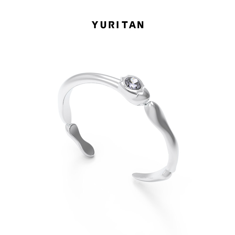 甲虫爪细1粒紫钻YURITAN戒指