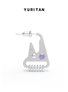 YURITAN户外扣耳钉单只百搭 新生系列