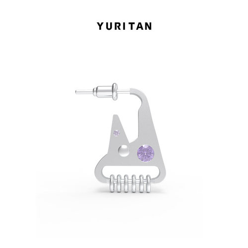 YURITAN户外扣耳钉单只百搭 新生系列