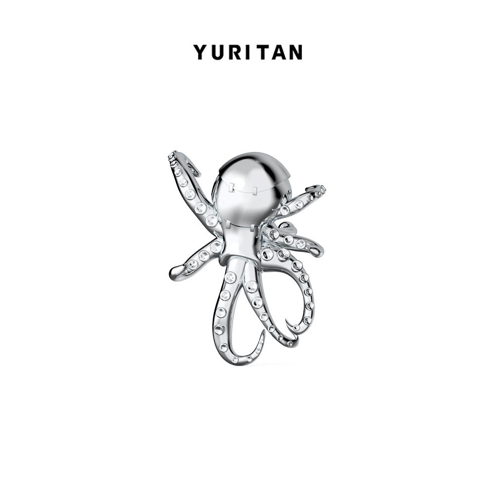 YURITAN章鱼耳夹深海系列原创设计时尚潮酷个性情侣款耳骨夹,饰品/流行首饰/时尚饰品新,耳夹,淘宝优惠券,粉丝福利购,淘宝优惠卷