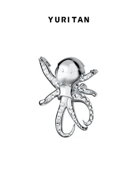 YURITAN章鱼耳夹深海系列原创设计时尚潮酷个性情侣款耳骨夹