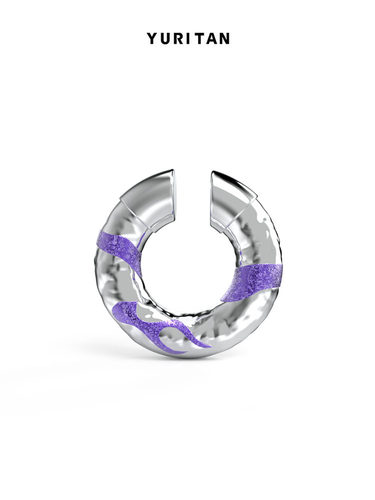 YURITAN耳夹男女同款新品紫釉