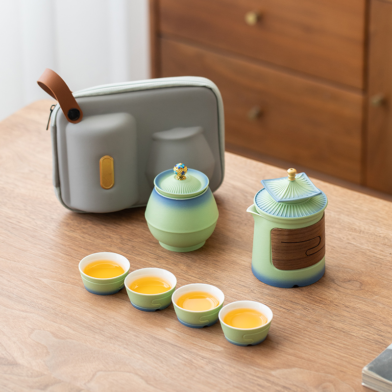 故宫旅行茶具一壶四杯户外快客杯