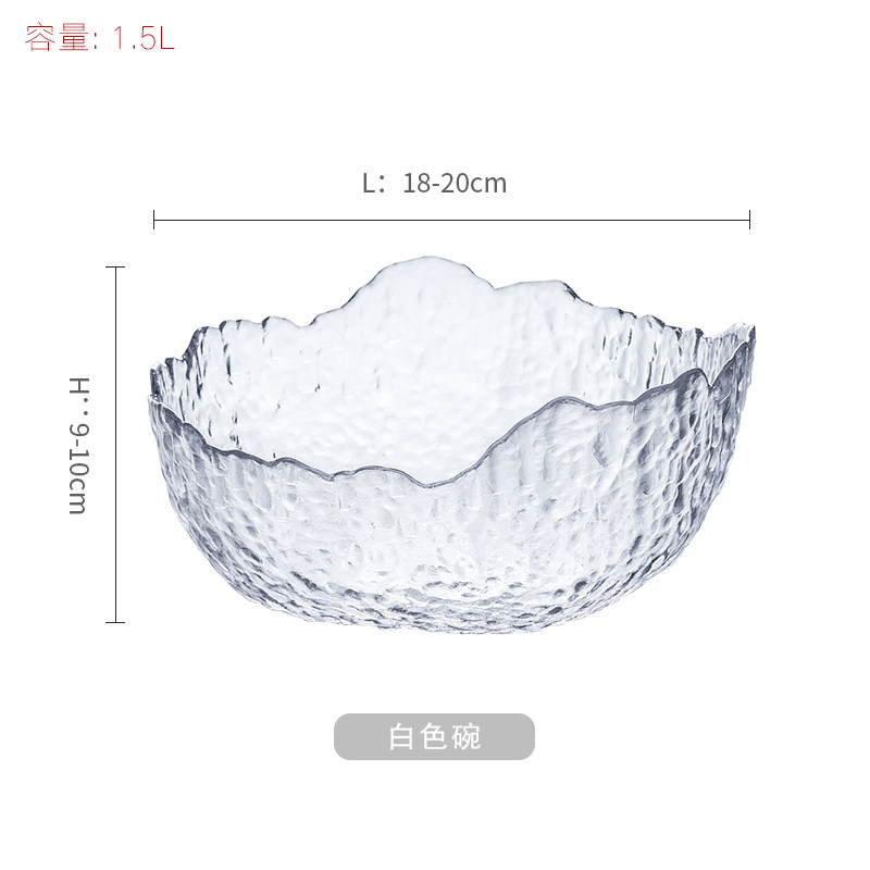 日本菜沙拉碗大号水果碗甜日本网红特家冰鳞日式金边透明玻璃碗家|msdalam kategori pinggan mangkuk, pinggan mangkuk, Bowl - dari Buy2taobao.com untuk memberikan perkhidmatan ejen Taobao profesional membeli