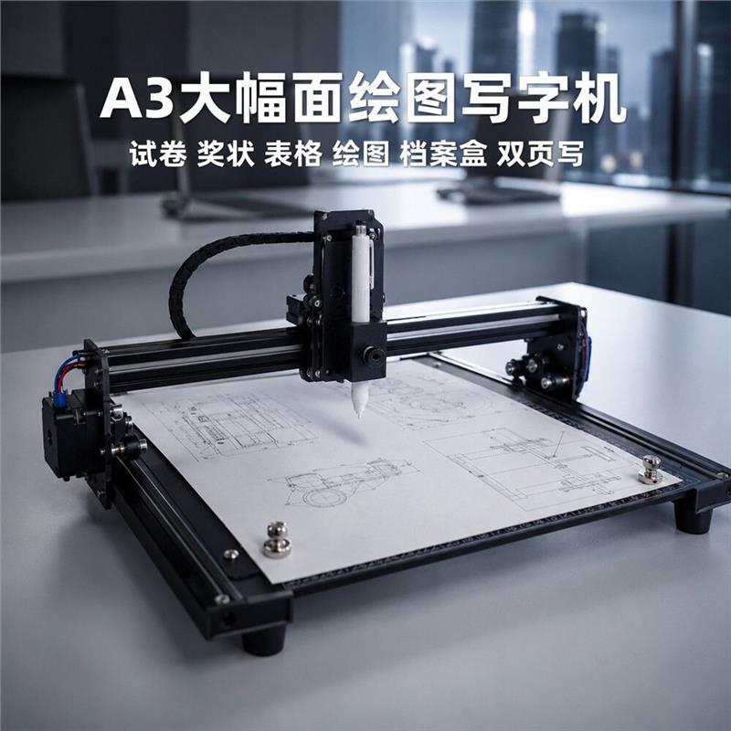 智能写字机器人仿手写笔记教案用全自动抄书神器自动翻页换纸A0A3