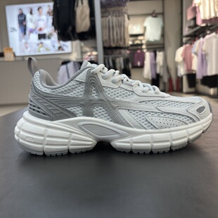 安踏2025破晓丨银色复古休闲鞋男女秋季情侣厚底运动鞋112548801