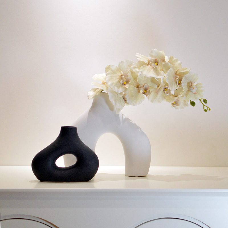 北欧玄关艺术陶瓷摆件花瓶现代