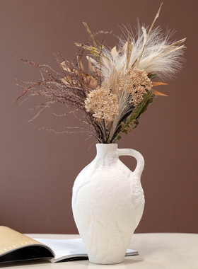 现代新中式创意陶瓷花瓶摆件客厅简约摆设书房酒柜样板间软装饰品