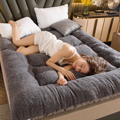 冬季宿舍单人海绵褥子羊羔绒床垫