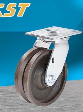 V型槽生铁轮 colson科顺重型脚轮万向脚轮厂家特殊脚轮耐高温脚轮