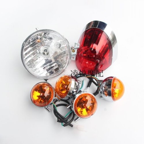 电动车小龟大灯后刹车尾灯龟五前后转向灯照明大灯具配件