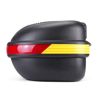 厂家直批摩托车ZHC506椭圆皮纹尾箱踏板电动车储存尾箱储物箱定制