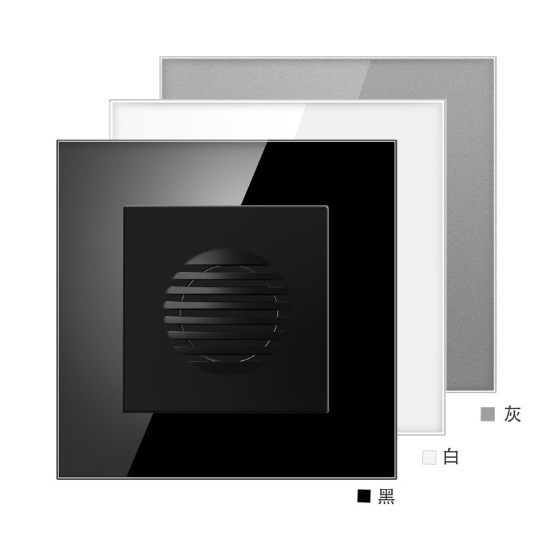 欧标86型暗装220V有线门铃叮咚门显酒店开关请勿打扰配用门铃喇叭