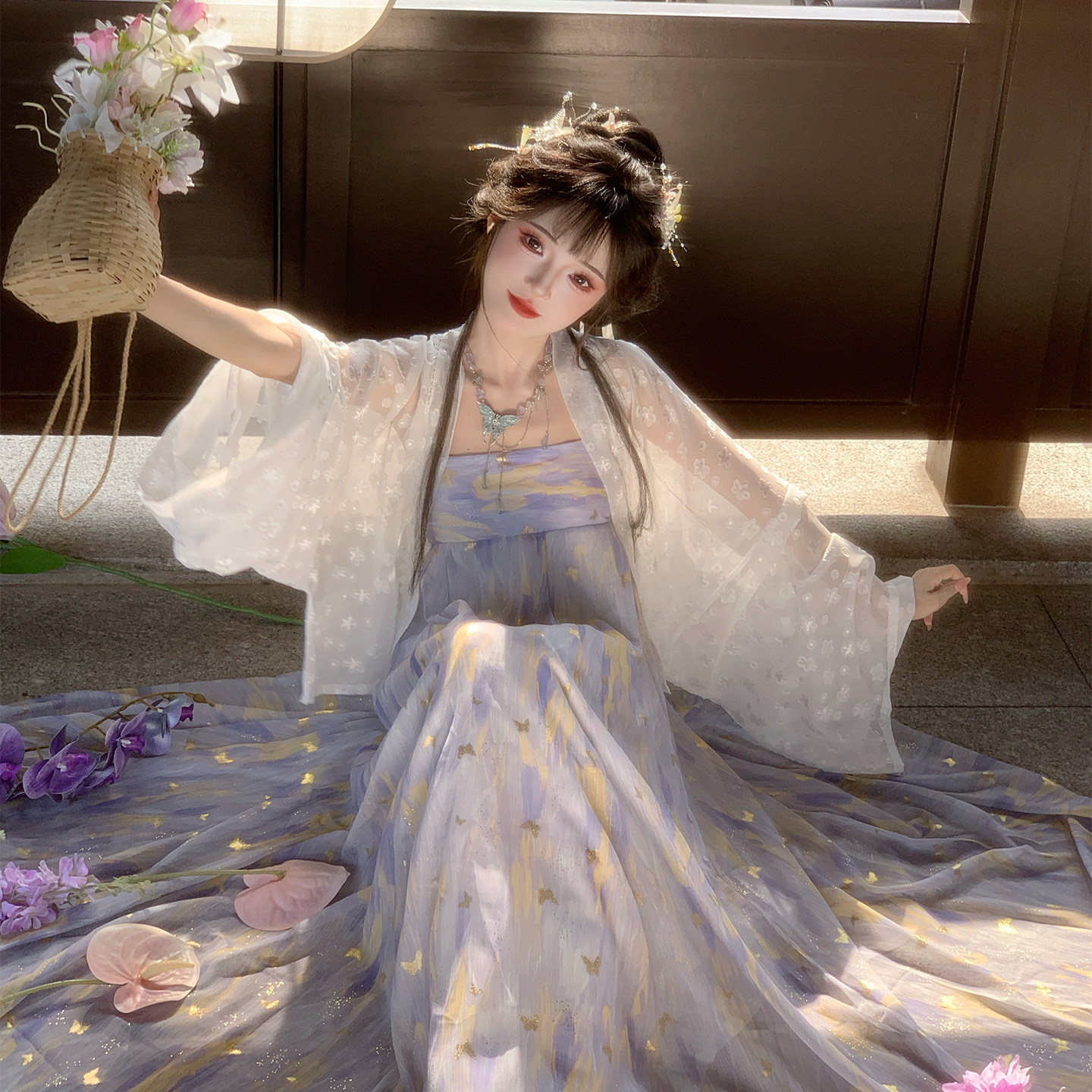 云汐阁原创汉服女唐制齐胸八破裙日常汉元素lolita上衣内搭夏季薄