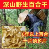 云南深山野生百合干货特级中药材干片煲汤无硫泡水纯天然新货食用