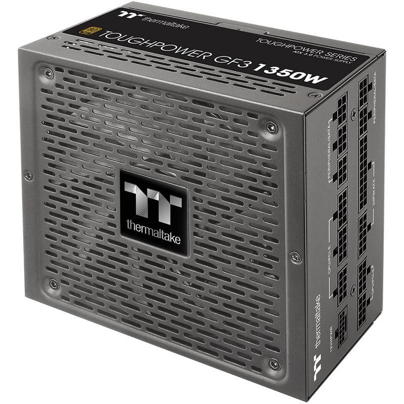 Tt台式电脑主机电源 钢影GF3额定1350W 金牌全模组ATX3.0游戏电源