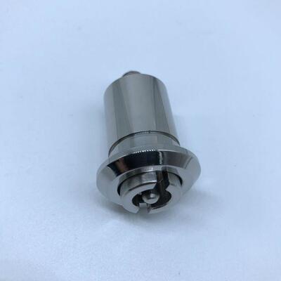 GMS1-2一字锁芯不锈钢圆柱锁（无钥匙），不锈钢中置柜门锁