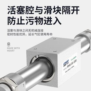 300 200 100 RMS无杆气缸气缓冲长行程CY3B